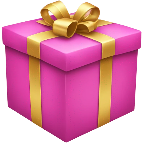 Pink Christmas present  emoji