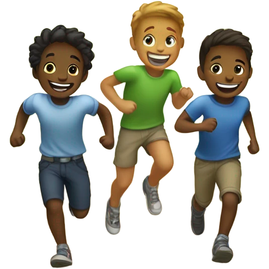 boys having fun outside emoji