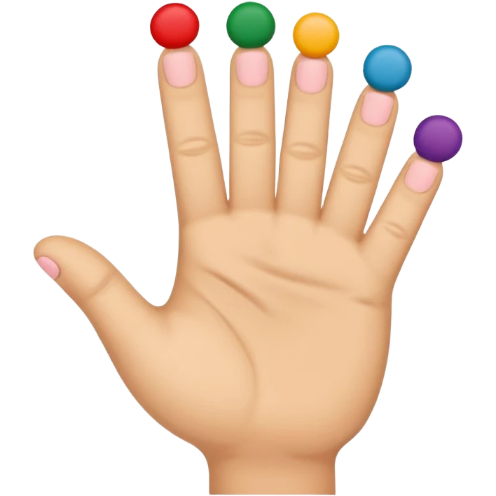 Finger puppet on a finger emoji