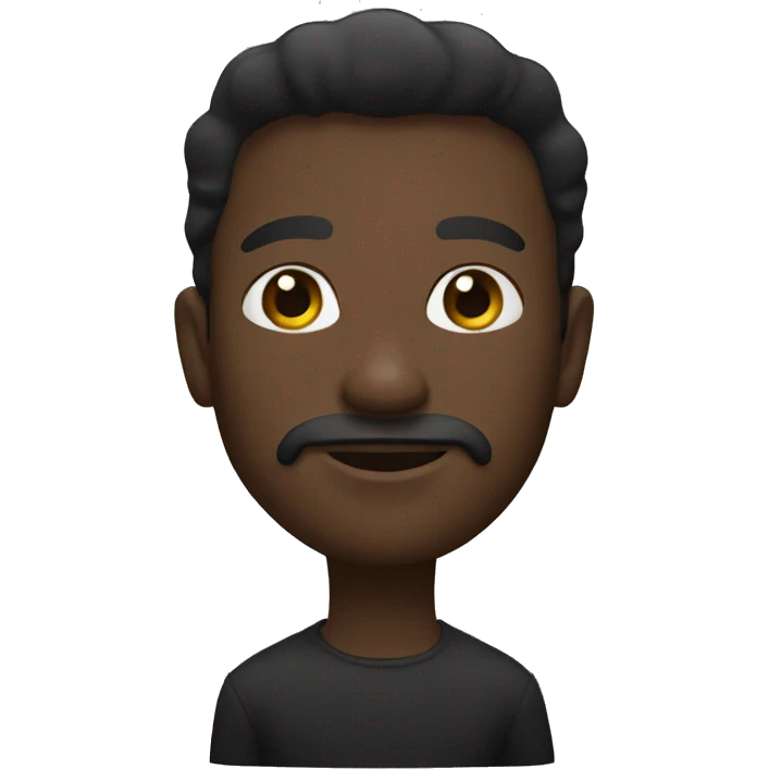 Homme noir qui se marie  emoji