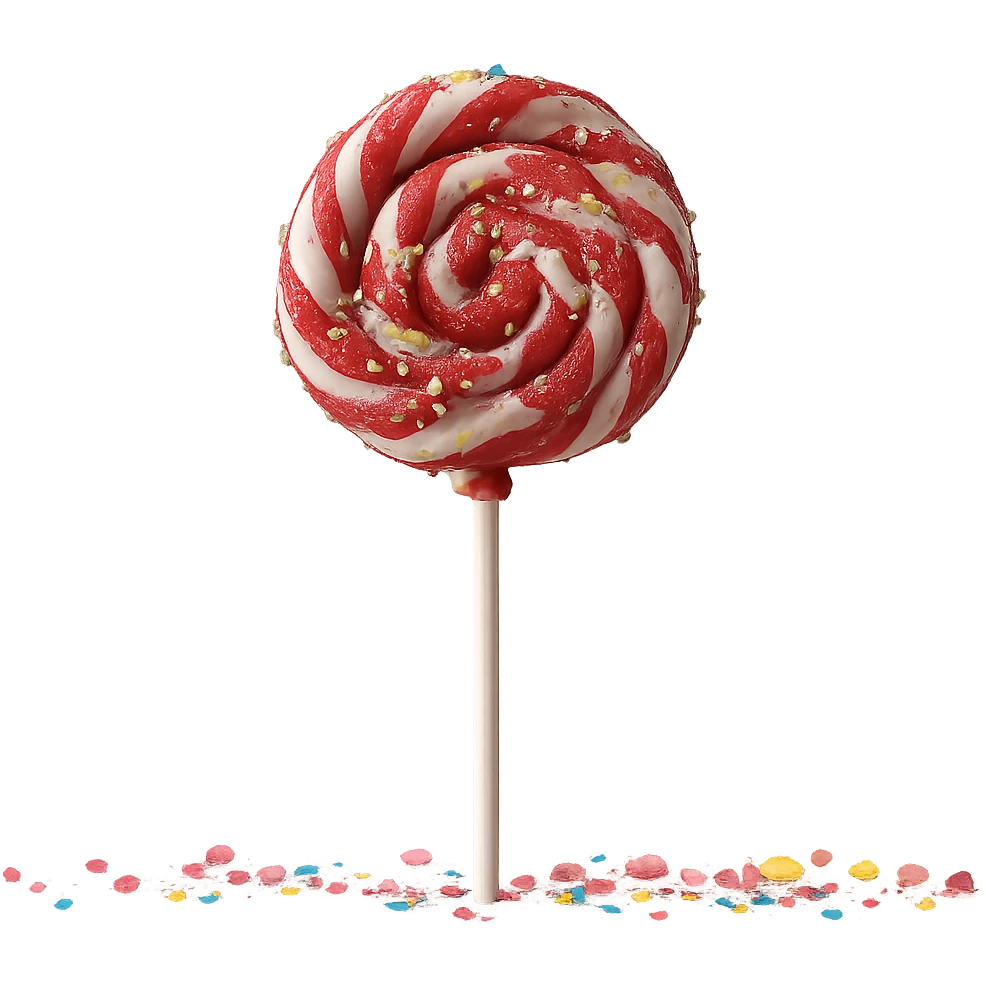 Remove the background, keep the lollipop on a transparent background. emoji