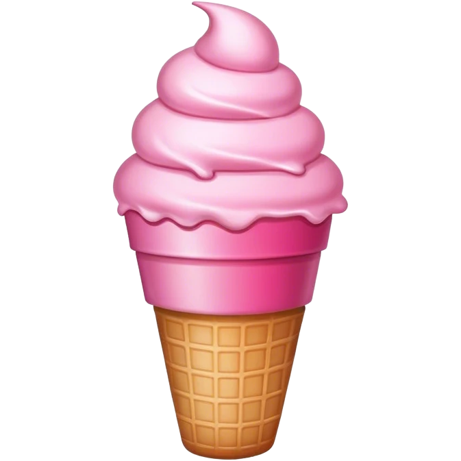 pink ice cream cup emoji