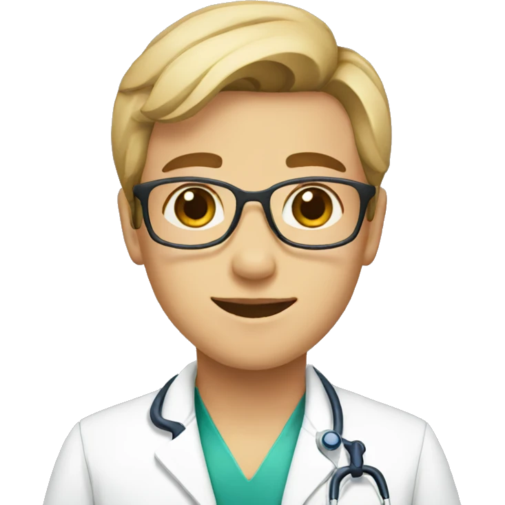 Make a young doctor emoji