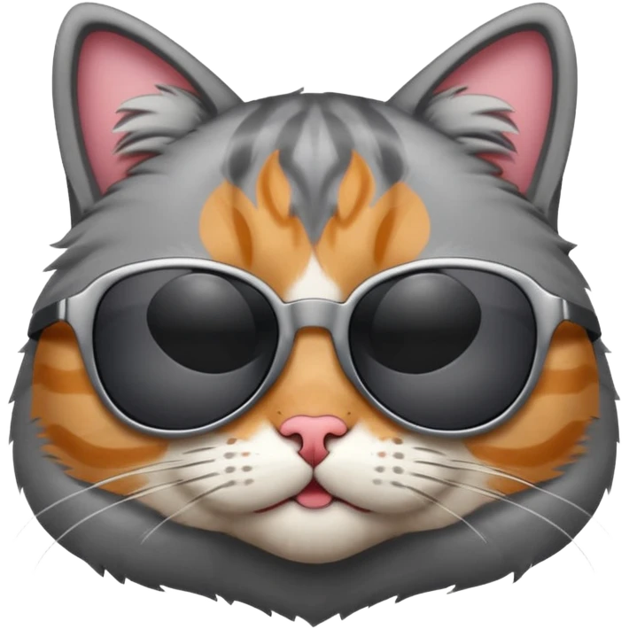 Cat wearing sunglasses emoji