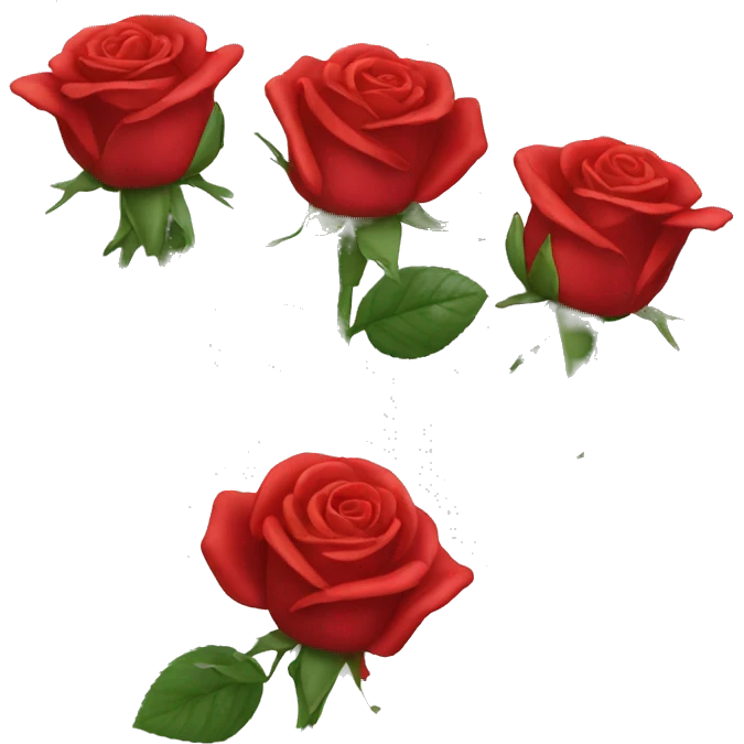 Red roses emoji