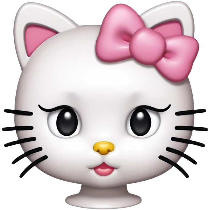 hello kitty with mascara spoolie emoji