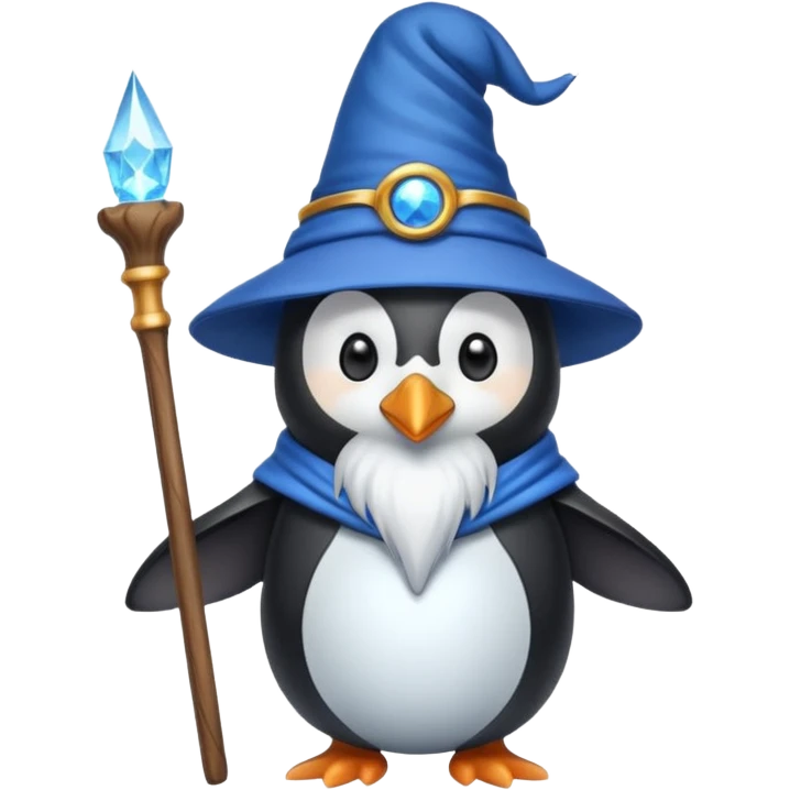 Penguin Wizard emoji