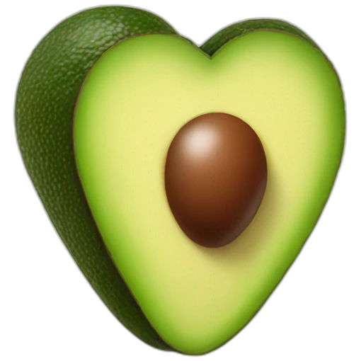 heart shaped avocado emoji