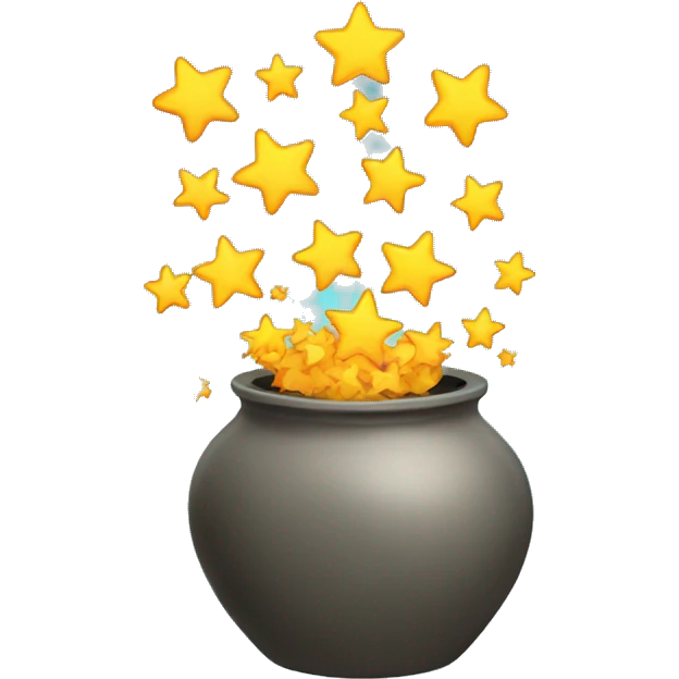 Pot of stars  emoji
