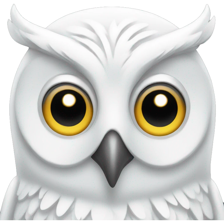 white owl smiling emoji