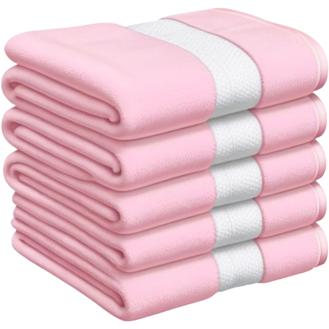 Light pink stacked towels emoji