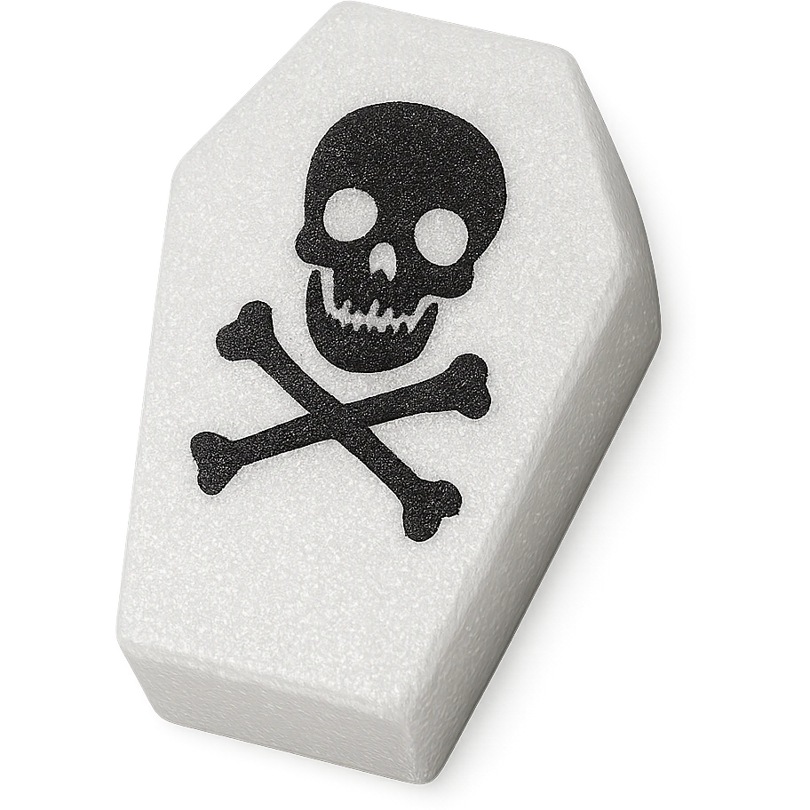 white sparkly goth object, remove background emoji