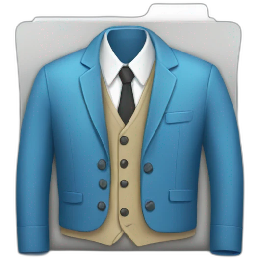 Folder with clothes emoji