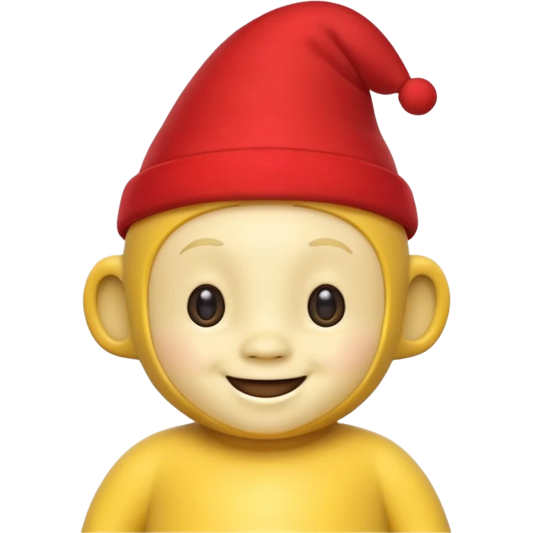 Sarı Teletabi kırmızıyı domaltan emoji