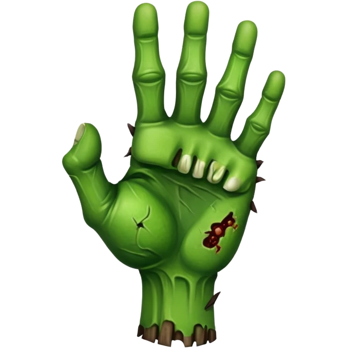 zombie hand fist emoji