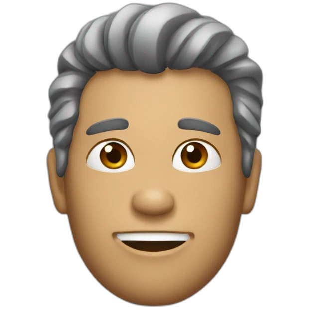 Man with a hair spray emoji