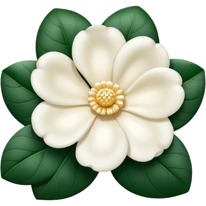 Chanel camellia flower, delicate and classic emoji