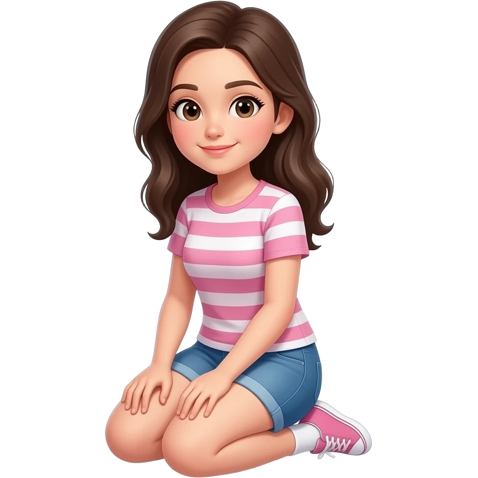 Girl on her knees emoji