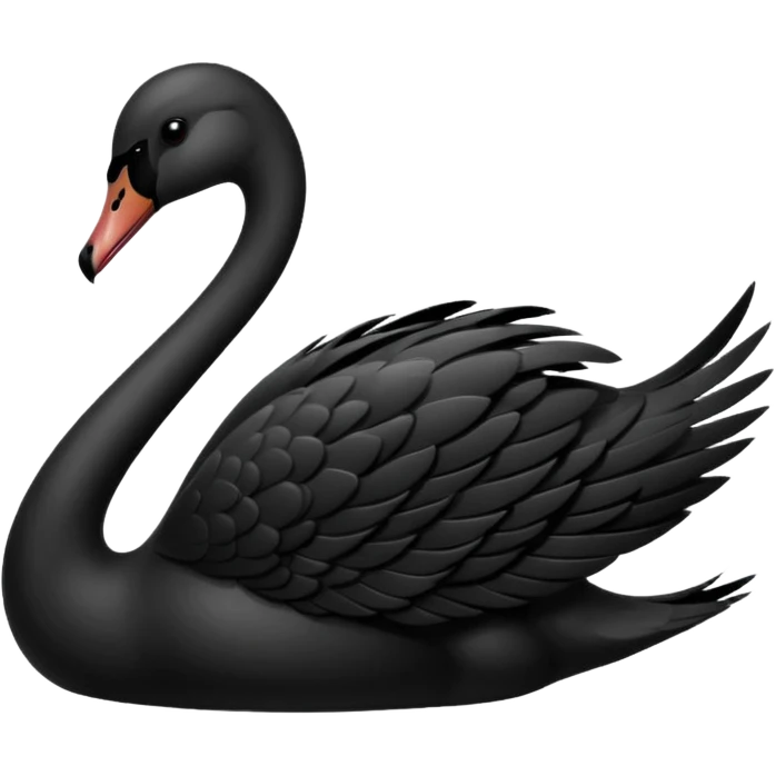 Black swan emoji