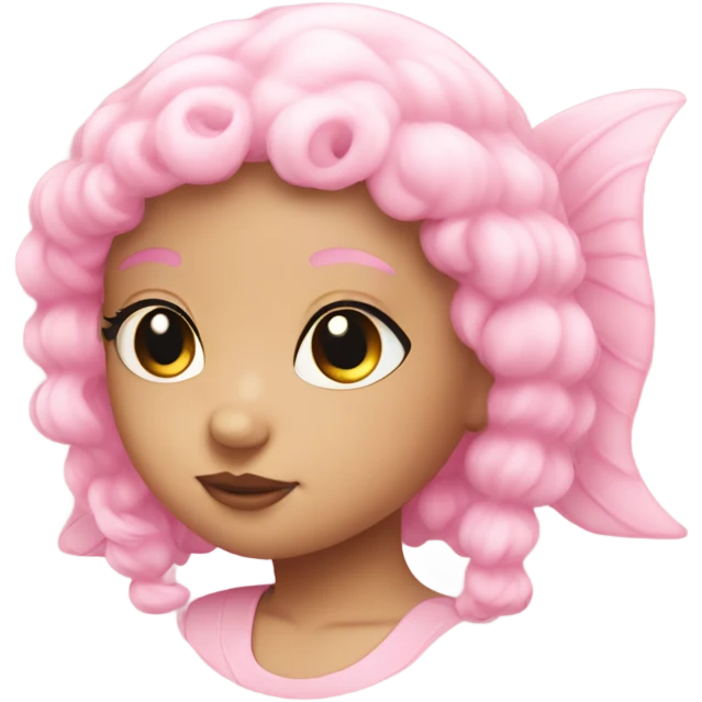 Baby pink Pisces symbol emoji
