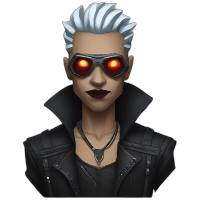 Cyberpunk vampire emoji