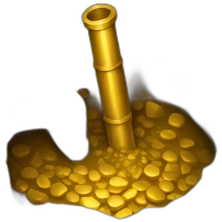 mining gold shaft emoji
