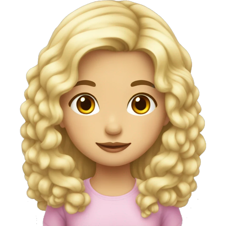 niña morocha pelo largo y color dafe emoji