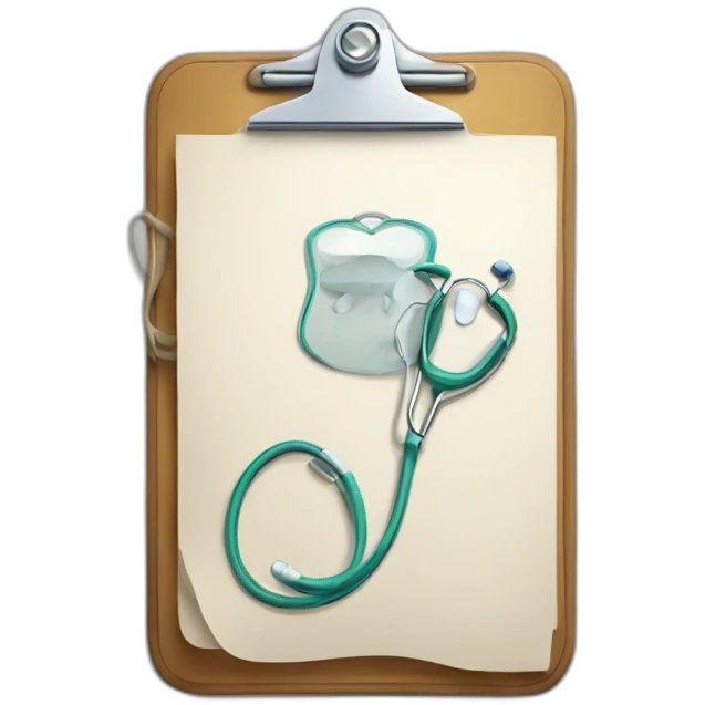 Medical clipboard emoji