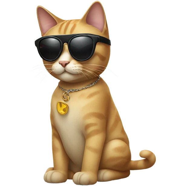 Cat with sunglasses emoji