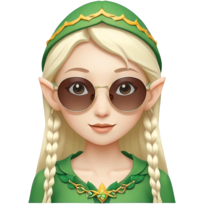 elf female legolas summer wibe sunglasses emoji