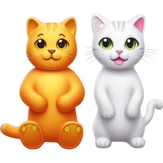 gummy bear and guymmy cat emoji