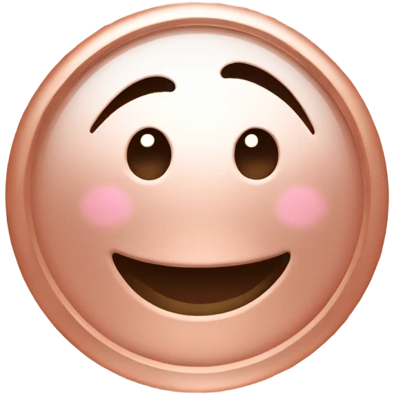 Rose gold Happy new year sign emoji