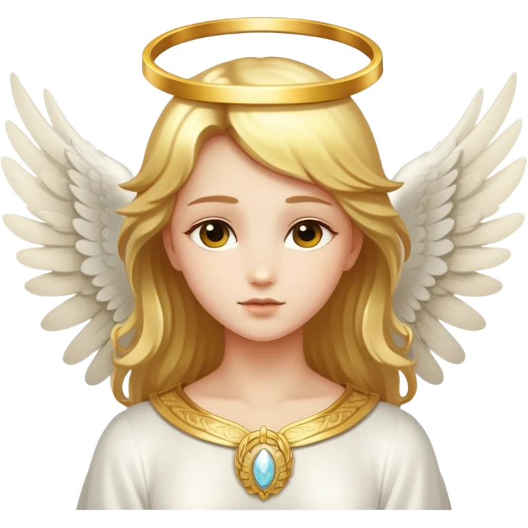 Angel with halo and wings emoji