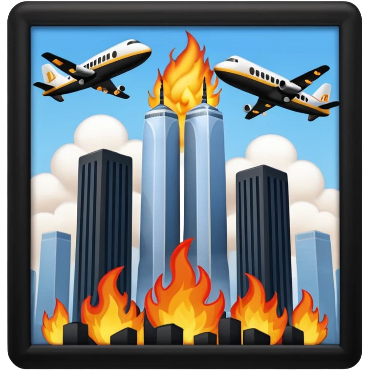 twin towers plane emoji emoji