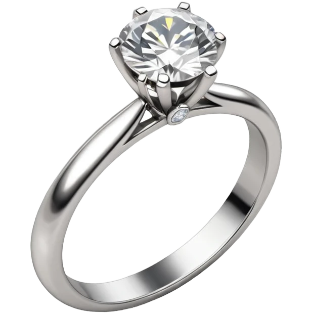 Engagement ring and hand emoji