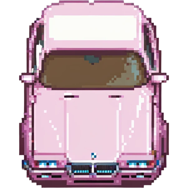 pink BMW car emoji