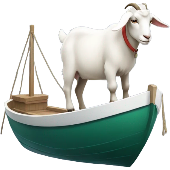 Goat on boat emoji