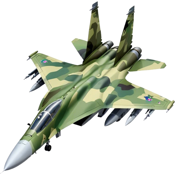 SU-35 Jet - Sukhoi (Model Year: 2020) (Iconic colour: Camouflage green) emoji