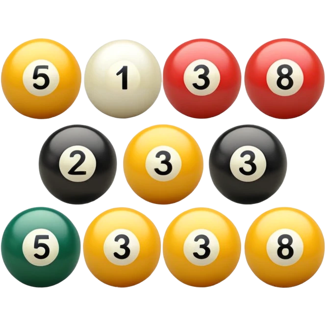 5 numbered billiard ball  emoji