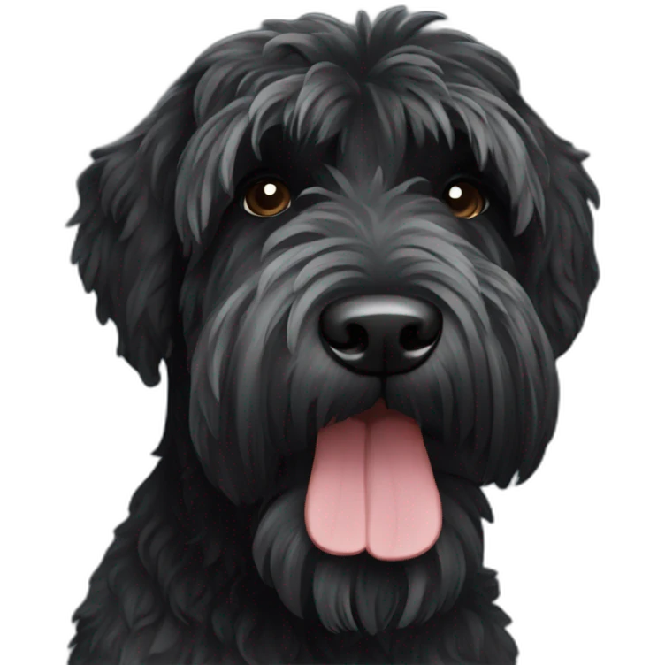 Black Russian terrier emoji