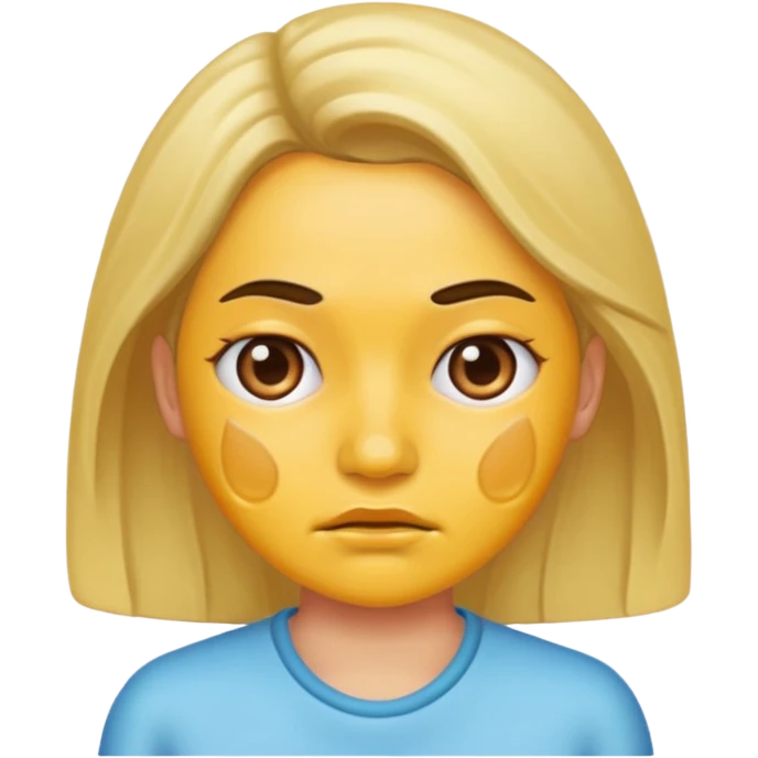 pimple faced woman emoji