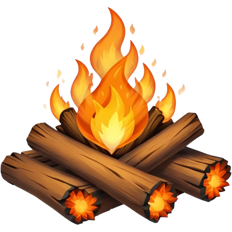 Fogata de camping 32x32 png menos de un mega emoji