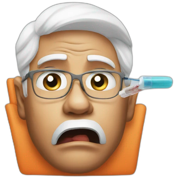 Injection fear Modi emoji