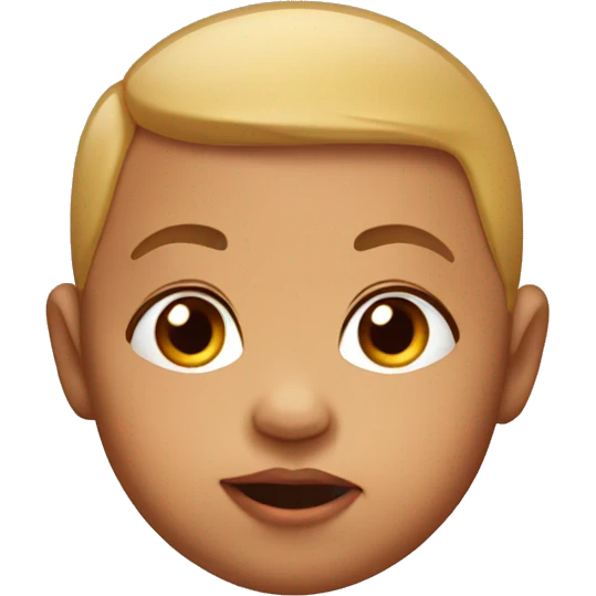 Baby with eyebrow raised emoji