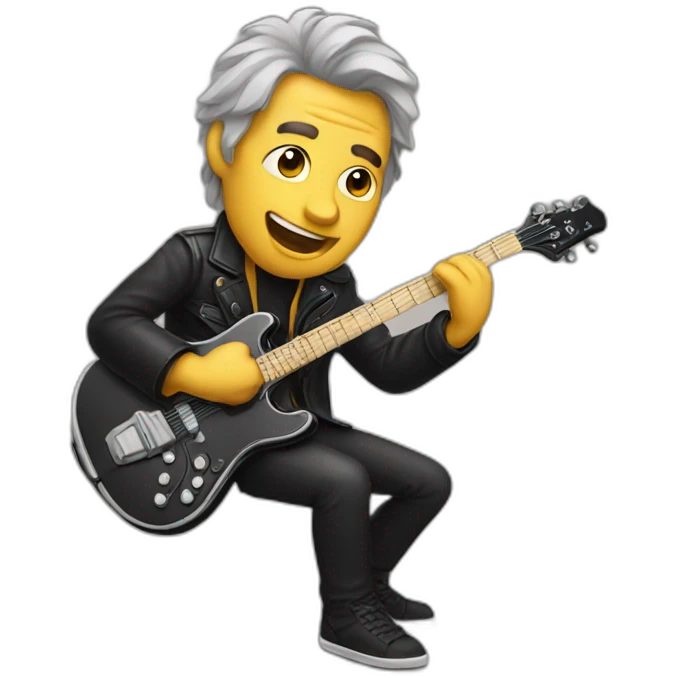 Rock musician man emoji
