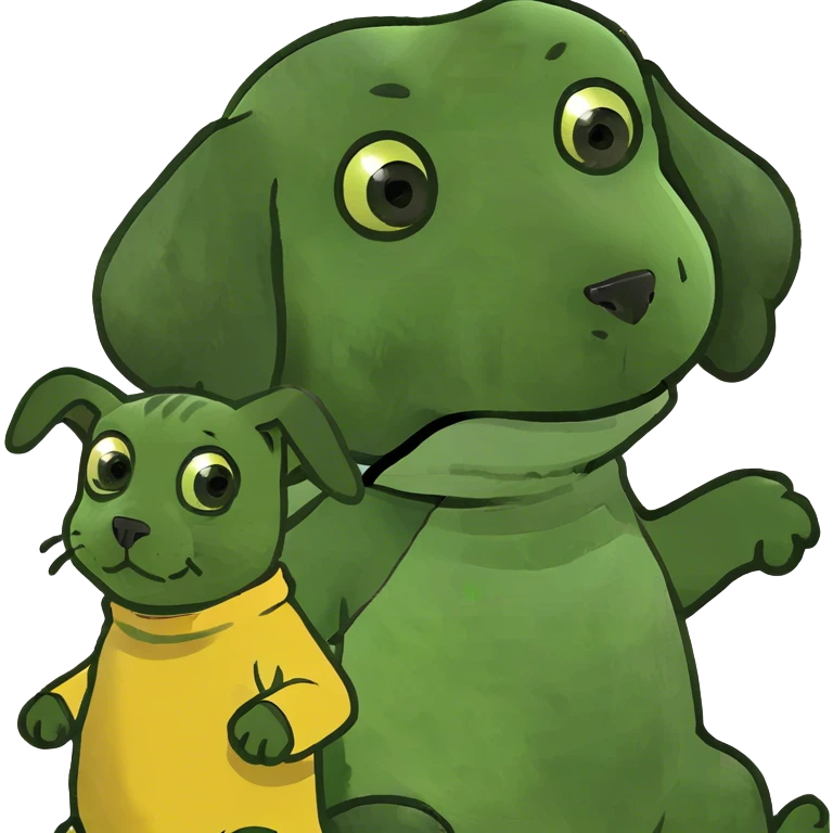 Bebe con perro cocker y gato rubio  emoji