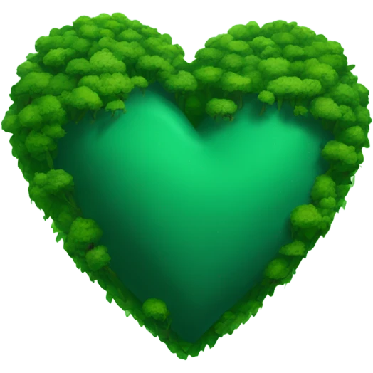 Forest green heart emoji