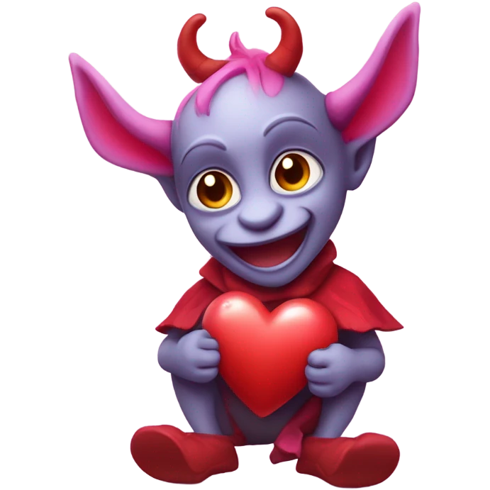 Valentine Imp with horns  emoji
