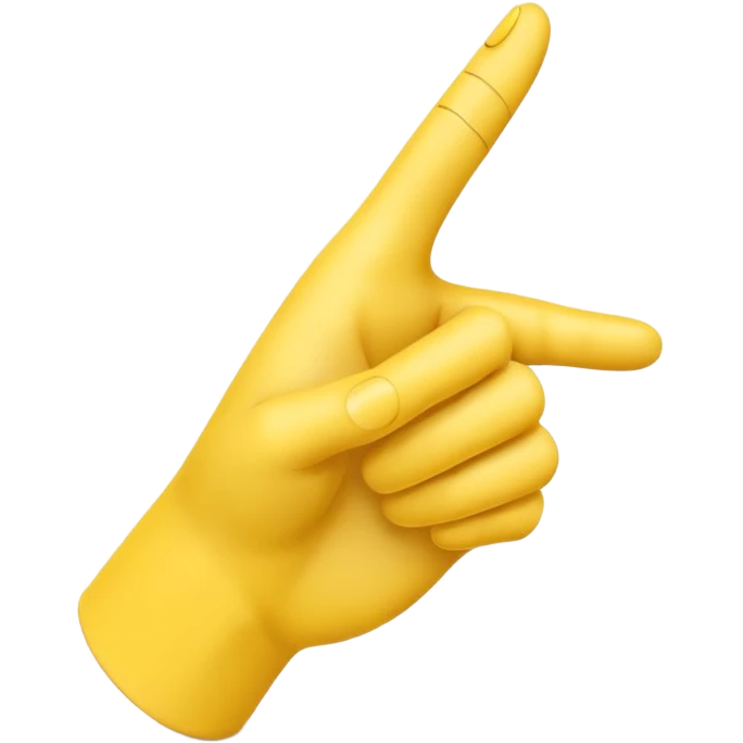 A 3D Apple-style yellow hand emoji, posed gracefully as if dancing, index finger extended and drawing a circular motion in the air, elegant curved motion lines around the finger showing the round movement, playful and dynamic gesture, smooth glossy surface, clean minimal background emoji