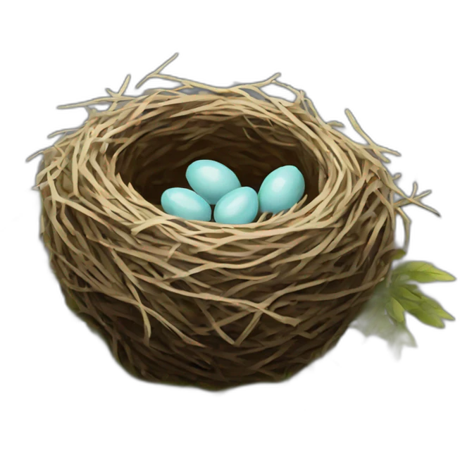 birds nest emoji